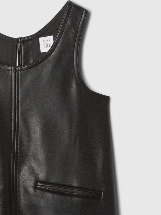 babyGap Vegan Leather Jumper Dress