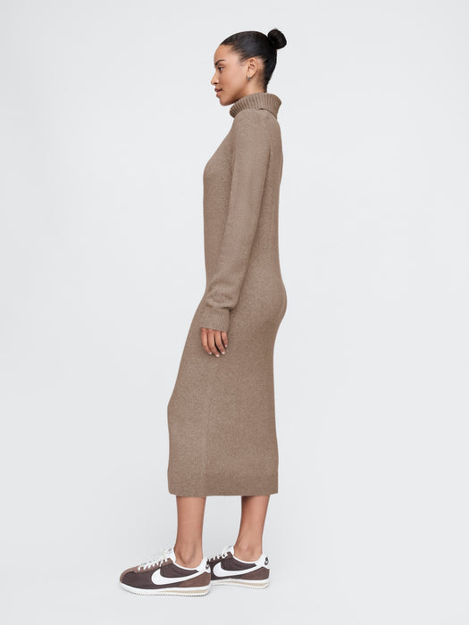 CashSoft Turtleneck Maxi Sweater Dress