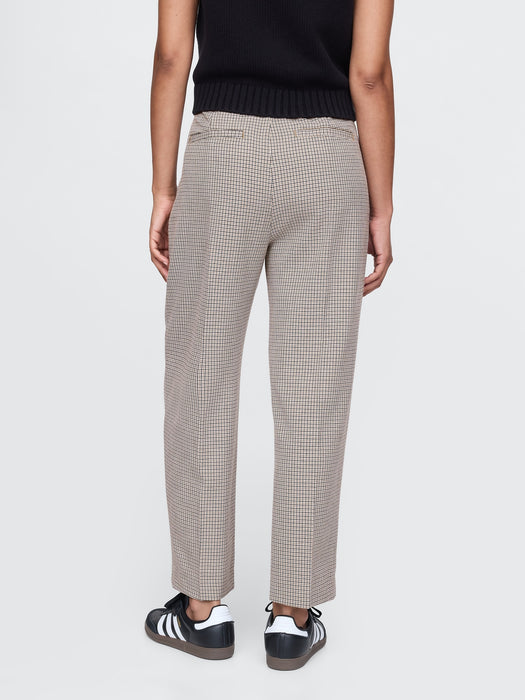 365 High Rise Brushed Twill Pleated Taper Trousers