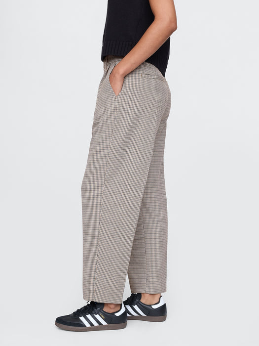 365 High Rise Brushed Twill Pleated Taper Trousers