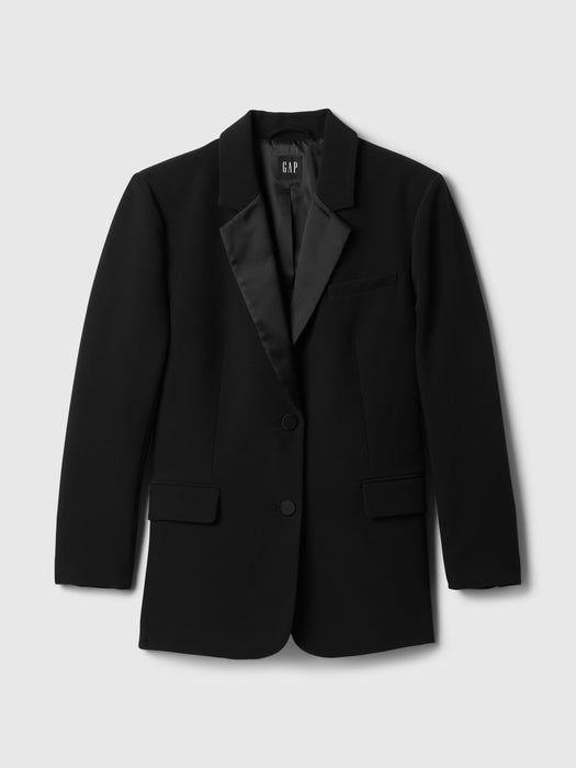 BiStretch Satin-Trim Blazer