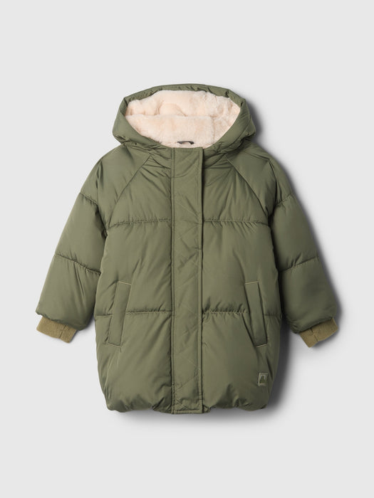 babyGap Recycled Heavyweight Sherpa-Lined PrimaLoft® Puffer Jacket