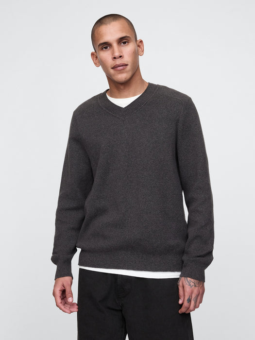 CashSoft V-Neck Sweater