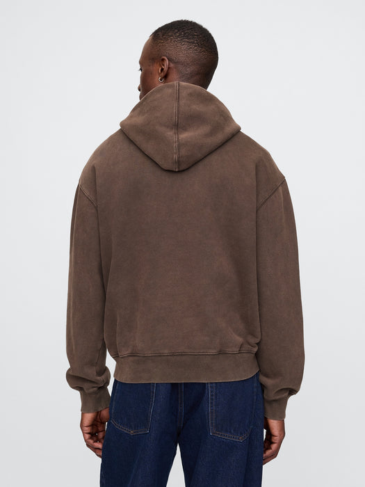 Oversized Western Logo Hoodie