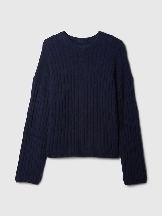 CashSoft Cable-Knit Sweater