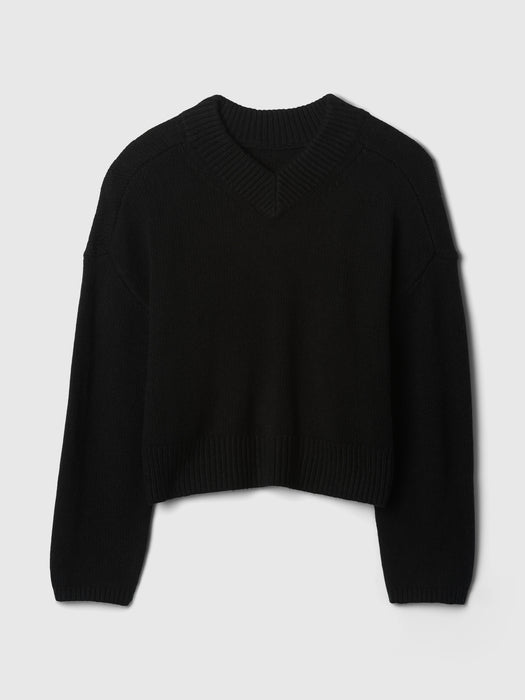 CashSoft Oversized V-Neck Sweater