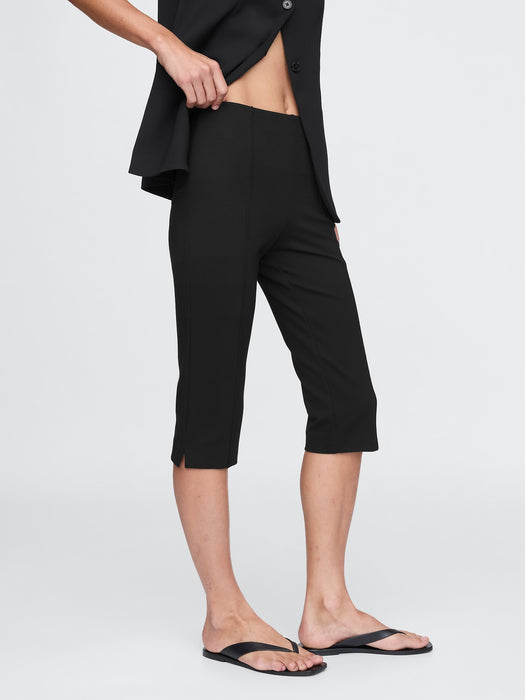 High Rise Ponte Capris