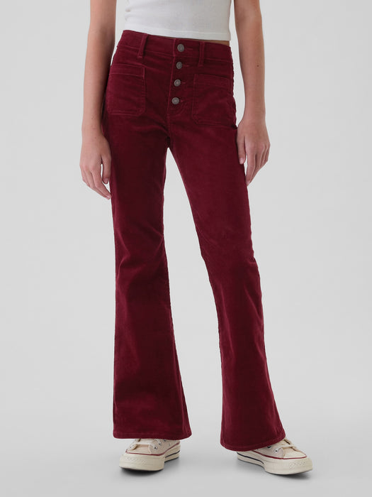 Kids High Rise Corduroy '70s Flare Pants