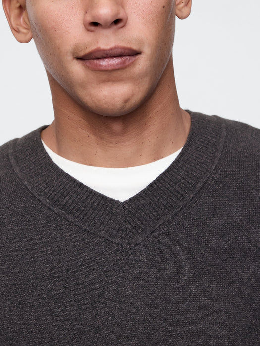 CashSoft V-Neck Sweater