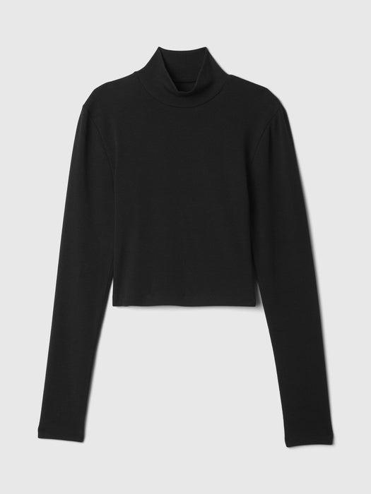 Modern Cropped Mockneck Shirt