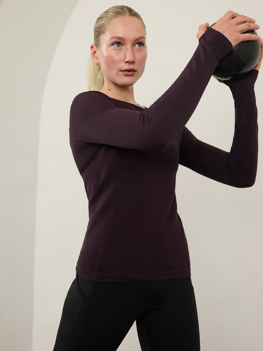 Flurry Seamless Crewneck Top