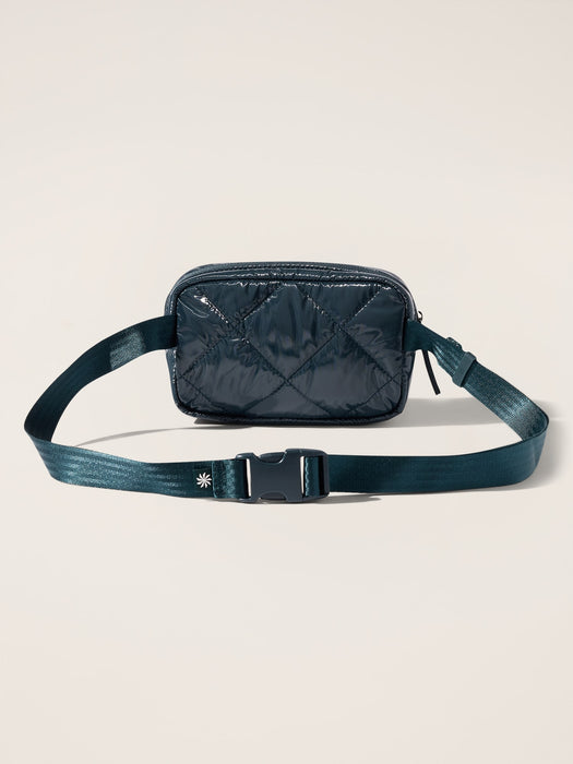 All About Shine Quilted Crossbody Belt Bag