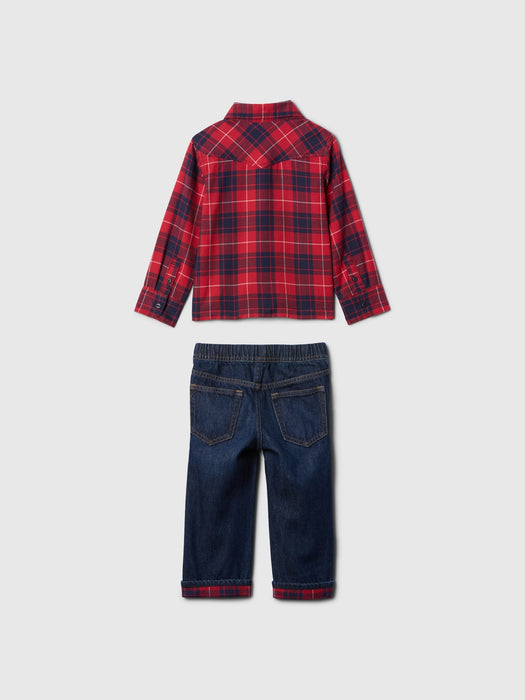 babyGap Flannel Outfit Set