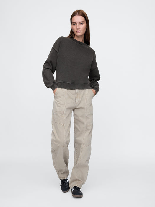 French Terry Wedge-Seam Sweatshirt