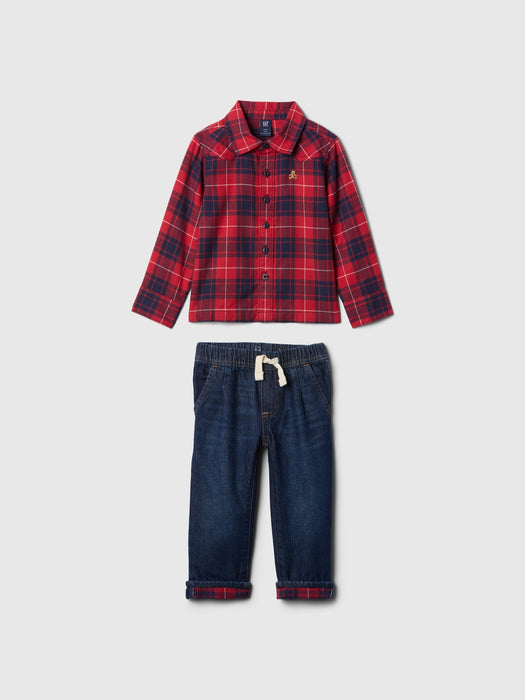 babyGap Flannel Outfit Set