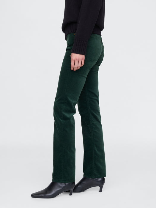 High Rise Velvet '90s Straight Pants