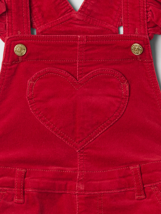 babyGap Velvet Heart Overalls