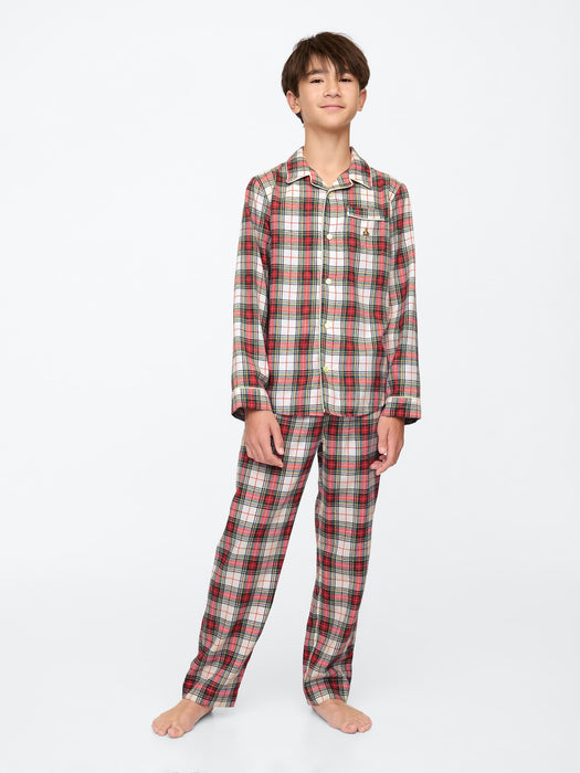 Kids Recycled Flannel PJ set