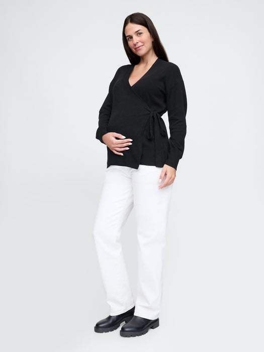 Maternity CashSoft Wrap Sweater