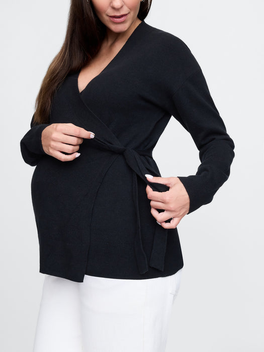 Maternity CashSoft Wrap Sweater