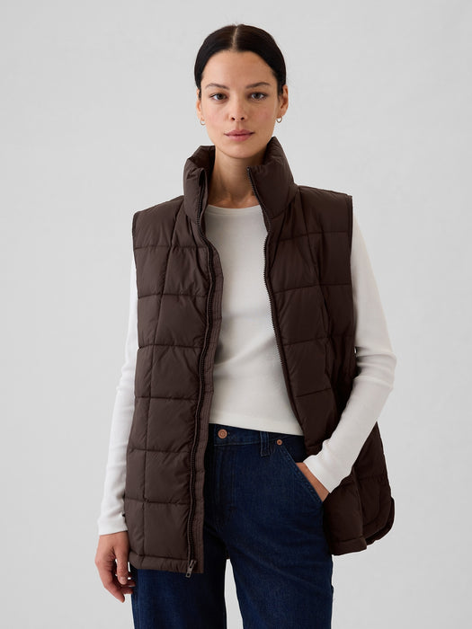 Recycled Lightweight Quilted Puff Vest