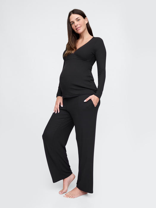 Maternity Rib PJ Set