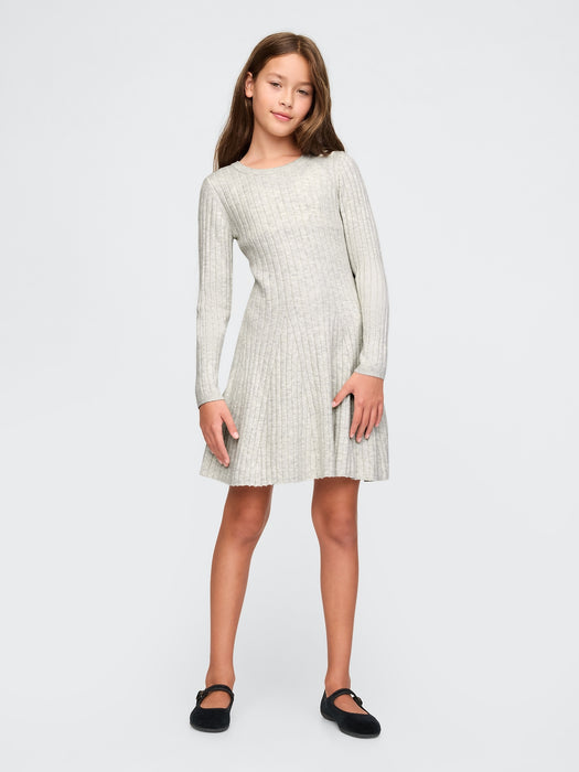 Kids CashSoft Rib Sweater Dress