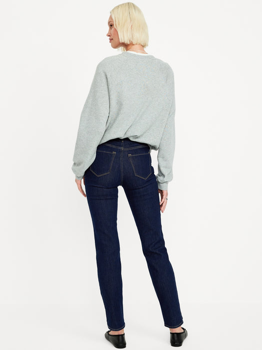 High-Waisted Wow Straight Ankle Jeans