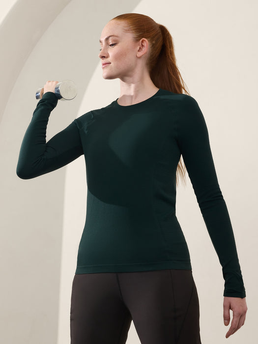 Flurry Seamless Crewneck Top