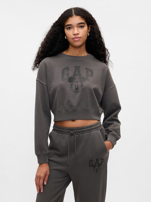 Gap × Disney Mickey Mouse Cropped Logo Sweatshirt