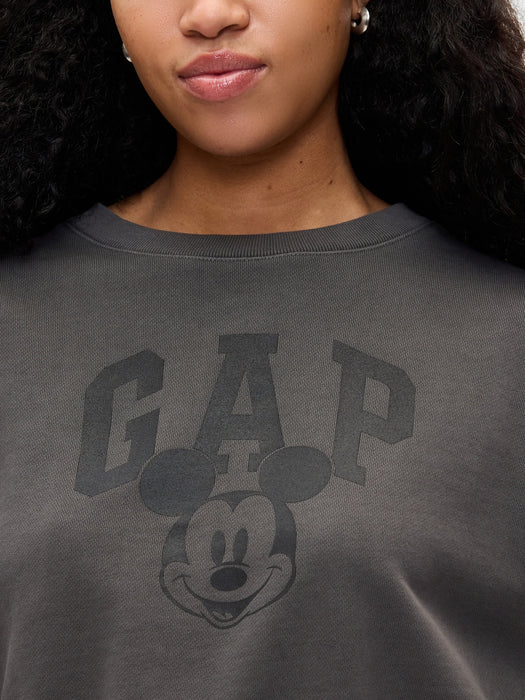 Gap × Disney Mickey Mouse Cropped Logo Sweatshirt