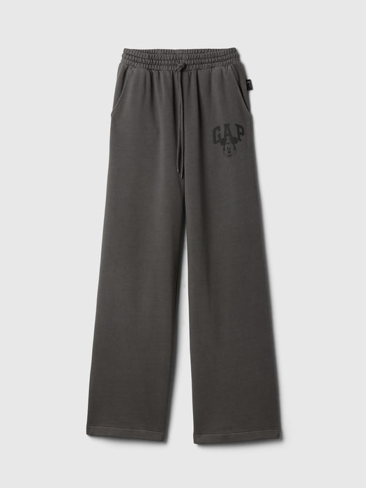 Gap × Disney Mickey Mouse Logo Wide-Leg Sweatpants