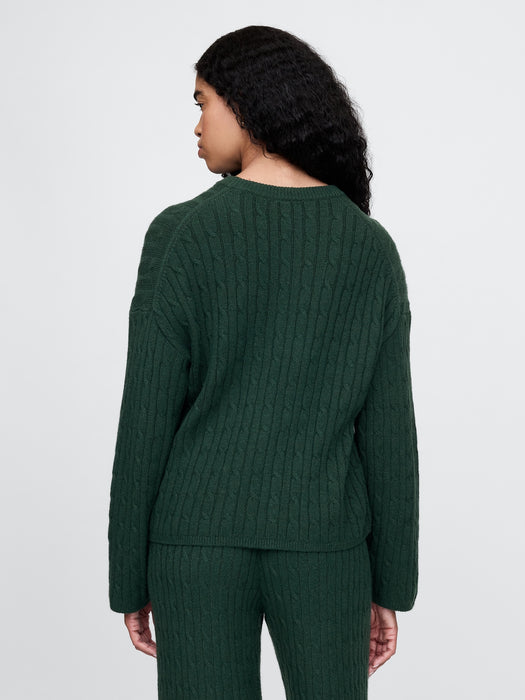 CashSoft Cable-Knit Sweater