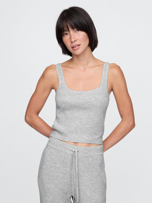 CashSoft Waffle PJ Tank Top