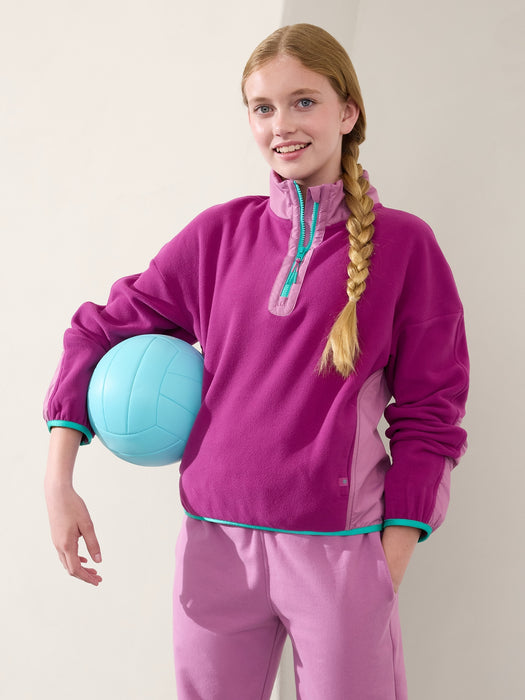 Athleta Girl Microfleece Half Zip