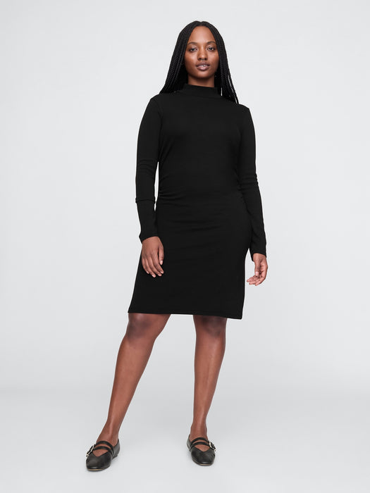 Modern Rib Mockneck Mini Dress