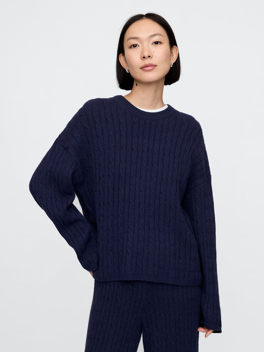 CashSoft Cable-Knit Sweater