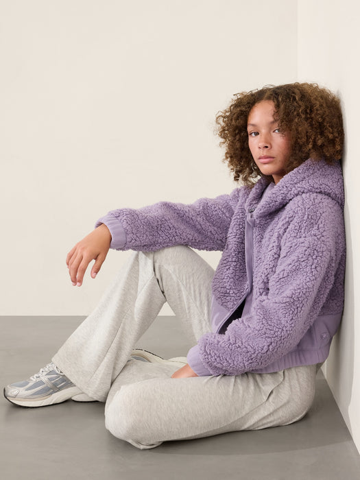 Athleta Girl Cloud Fleece Full Zip Hoodie