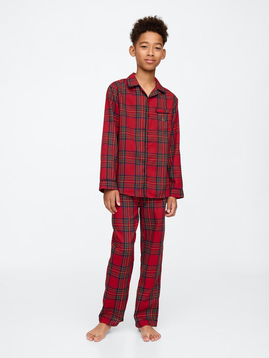 Kids Recycled Flannel PJ Set