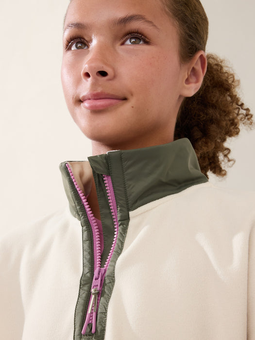 Athleta Girl Microfleece Half Zip