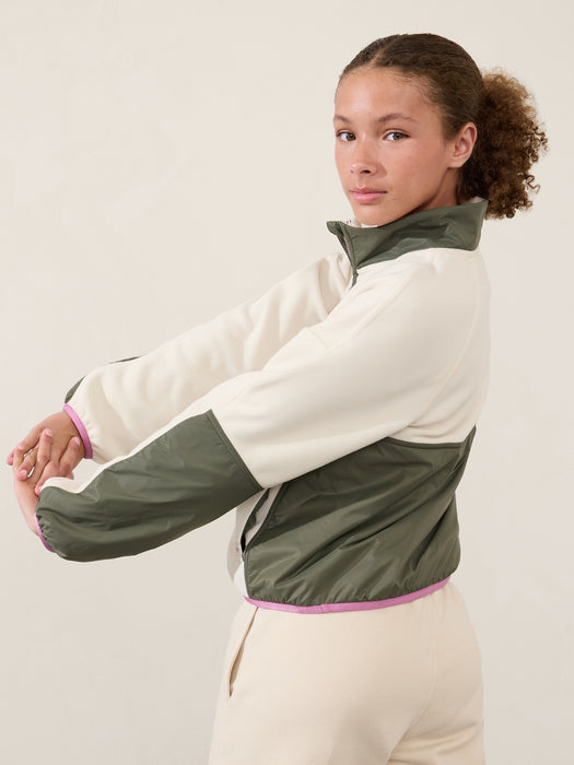 Athleta Girl Microfleece Half Zip