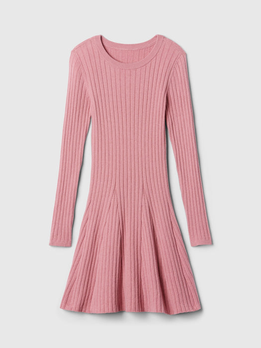 Kids CashSoft Rib Sweater Dress