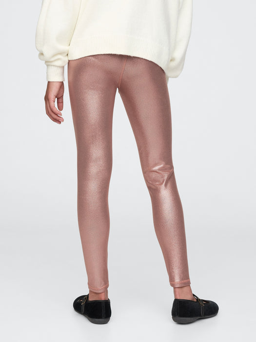 Kids Metallic Leggings