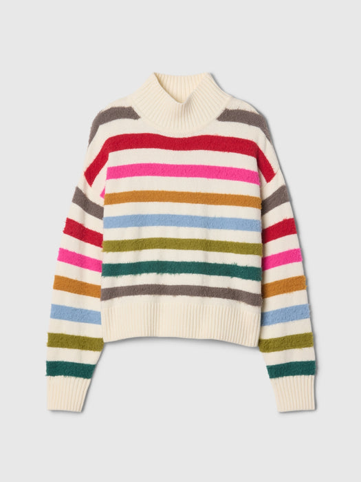 Kids CashSoft Oversized Mockneck Sweater