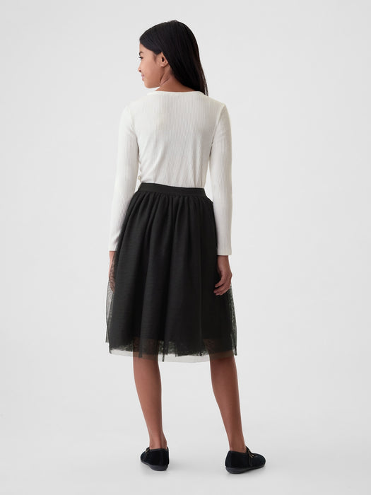 Kids Tulle Midi Skirt