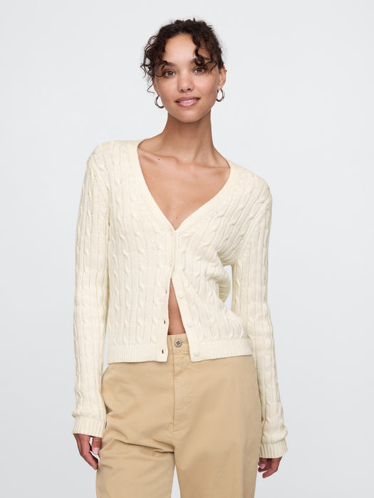 Cable-Knit Cardigan