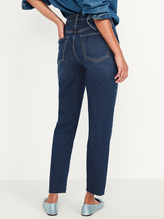 High-Waisted Button-Fly OG Straight Ankle Jeans