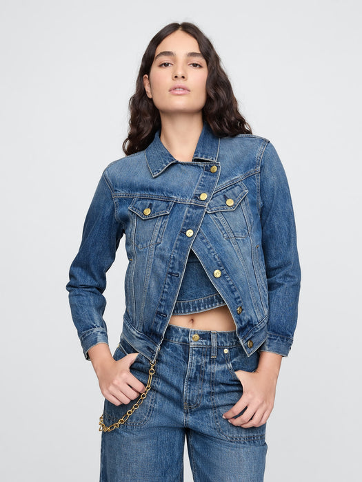 Gap × Cult Gaia Asymmetrical Denim Jacket