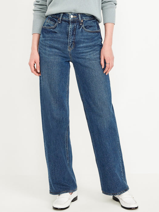 Extra High-Waisted Sky-Hi Wide-Leg Jeans