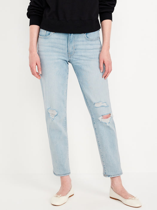 Mid-Rise OG Straight Ankle Jeans